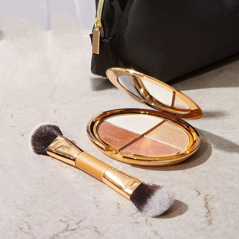 💝Last 3 hours 60% off⏰eye & cheek palette - eyeshadow and highlighter makeup (with Detachable Brush)